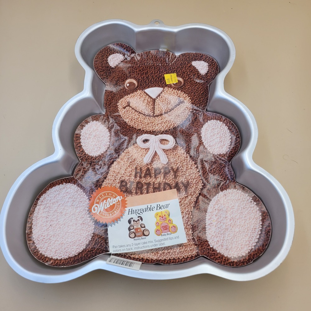 Wilton Huggable Bear Vintage 1982 Retired Cake Pan 502-3754 with Instructions